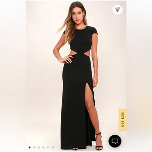 Lulus back cutout maxi dress